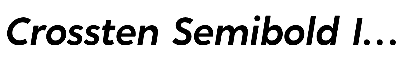 Crossten Semibold Italic
